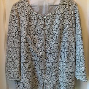 WEDDING SEASON!! Beautiful Lined TALBOTS elegant jacket size 12W 12 WOMAN
